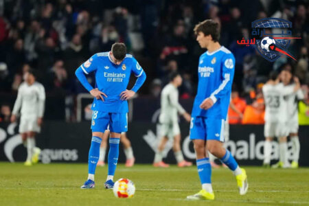 لاعبو ألباسيتي يحتفلون بهدف الفوز على ريال مدريد في كأس الملك